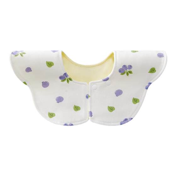
October crystal baby saliva towel pure cotton waterproof bib baby eating anti-dirty bib antibacterial 360 degree instant suction