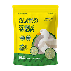 
Hip-hop dog snacks, cucumber, fresh duck and dried meat, pet tear stains, teething training rewards for large and small puppies