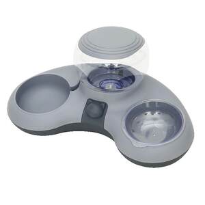Cat bowl, dog bowl food bowl automatic drinking water double bowl cat food bowl anti -overturning dog pot cat food integrated pet supplies