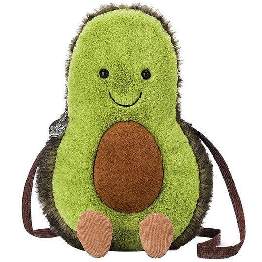 Jellycat フルーツぬいぐるみクロスボディバッグ - アボカド、卵