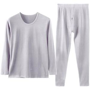 Fenteng Men's Autumn Clothes and Autumn Pants Set Round Neck Warm Underwear Autumn Pure Cotton Men's Winter Large Bottom Cotton sweater