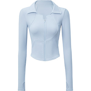 
Yoga Wear Jacket Women's Beautiful Slim Fit Sports Top Long Sleeve Fitness Clothing Pilates Training Set 2026 Spring and Summer