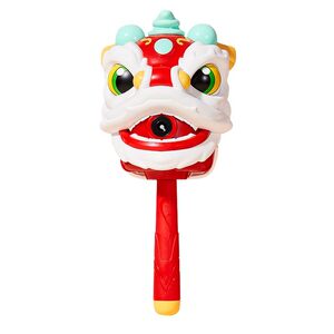 
[New Year's Gift Fast Shipping] Lele Fish Electric New Year Fireworks Bubble Machine Lion Wake Lantern Children's Handheld