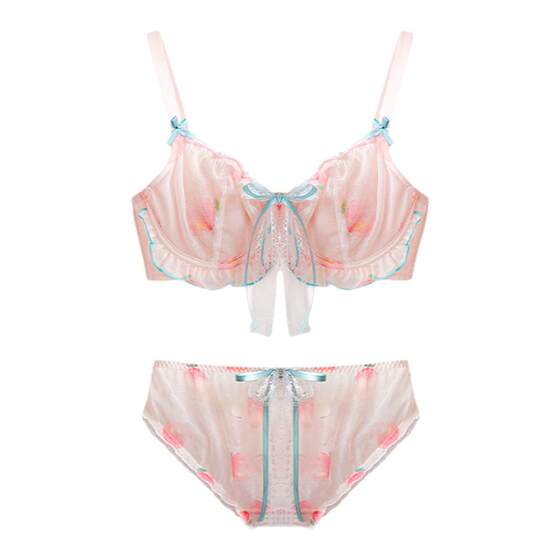 
[Sweet Desire Breasts] Japanese Girls Pure Desire Bra Breasts Show Big and Small Pure Desire Girl Underwear Women's Set 2026 New Style