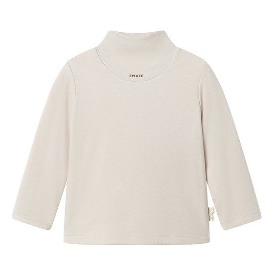 
Manxi children's long-sleeved T-shirt spring and autumn velvet thickening warm boys and girls mulberry silk thick baby bottoming clothes children's clothing