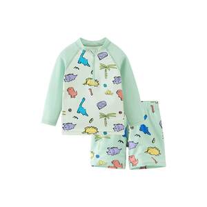 
[Original yarn sunscreen UPF200+] Qiqi Bear baby swimsuit split children's swimsuit boys long-sleeved swimsuit women