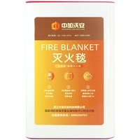 Fire Blanket - Household Fire Protection Certification | Kitchen & Commercial Fiberglass Silicone Fire Blanket | Flame Retardant National Standard Fire Equipment