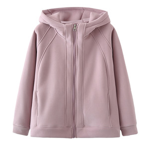 外套大码女胖mm显瘦冬季2025新款时尚加绒加厚石墨烯保暖连帽卫衣