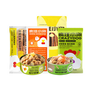
[Early Trial Gift Pack] Crazy Puppy Snacks, Canned Meat and Jerky, Teething Sticks, Puppies and Small Dogs, Mixed Rice Gift Pack