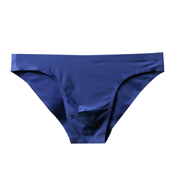 
Bagless men's markless briefs for ice silk translucent ultra-thin one-piece seamless quick-drying youth shorts
