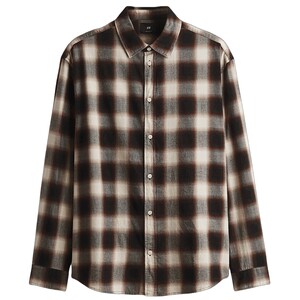 
HM men's shirt spring plaid Barn style casual flannel shirt 1289476