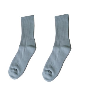 Socks for men and women in autumn and winter solid color thickened terry socks anti-odor medium socks cotton socks towel bottom warm dance long socks