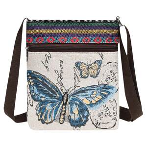 Bag Women's Crossbody Small Bags Canvas Bag Chinese Ethnic Wind Embroidery Cute Fashion Ladies Mobile Pack Pare Bag