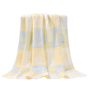 Super soft cotton gauze baby bath towel super soft newborn children, water absorption, lacked blanket, no hair, bath towels