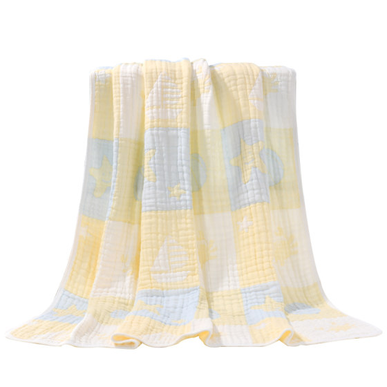 Super soft cotton gauze baby bath towel super soft newborn children, water absorption, lacked blanket, no hair, bath towels