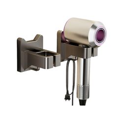 Bathroom bathroom hair dryer rack without punching wall-mounted hair dryer storage rack hair dryer bracket storage artifact
