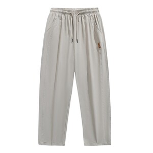 
Matyou ice silk thin pants men's spring and summer new fashion brand straight trousers sweatpants loose wide-leg casual pants