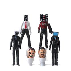 Toilet Man And Surveillance Man Toy Figures Titan Audio Man Tv Man Model Doll Boy Assembling Building Blocks