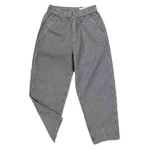 
Korean pure cotton chessboard garment nine-point harem pants for women casual summer thin versatile carrot pants loose high waist to make you look thin