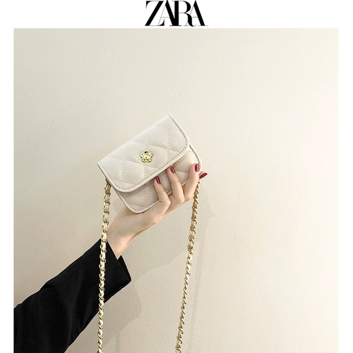 Маленькая небольшая сумка, универсальная сумка через плечо, цепь, изысканный стиль, в стиле Шанель, на цепочке