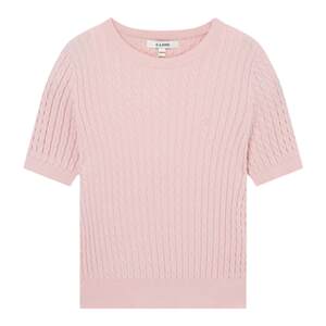 [Cotton Ice] Eland Clothes Sweater Women's Round Neck Cotton Female Comfortable Short Sleeve Knitted T-shirt Summer Style