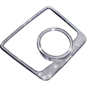 Applicable to 17-25 Audi A4L interior modified multimedia knob A5 central control decorative sticker steering wheel diamond sticker
