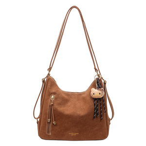 
Retro Bags Women's 2025 New Backpack Commuting Versatile Shoulder Messenger Bag Large Capacity Tote Bucket Bag