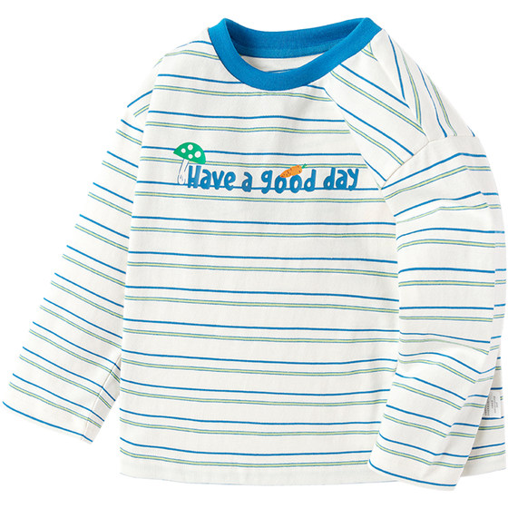 
Balabala boys long-sleeved T-shirt baby girl pure cotton base shirt spring and autumn clothes new children's clothing children's tops