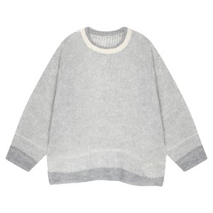 
niko and...sweater women's 2025 winter new contrast color thin braided top 573005