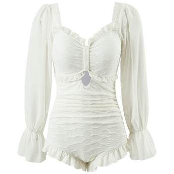 Yi Meishan women's triangular one-piece swimsuit to prevent exposure