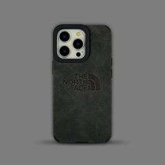 The North Face case — Alcantara Trendy Fashionable The North Face Dark Suede iPhone Case – iPhone 17, iPhone 16, iPhone 15, iPhone 14, iPhone 13