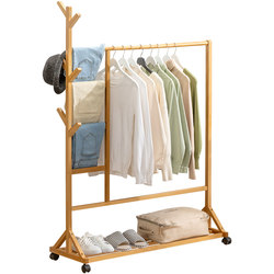 Trojan clothes rack for home hanging clothes dormitory