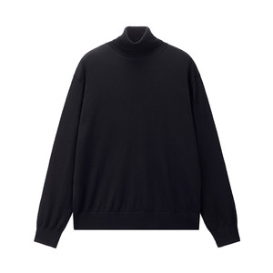 
[Same style in Korea] Giordano sweater men's new wool blended solid color turtleneck sweater 01054929