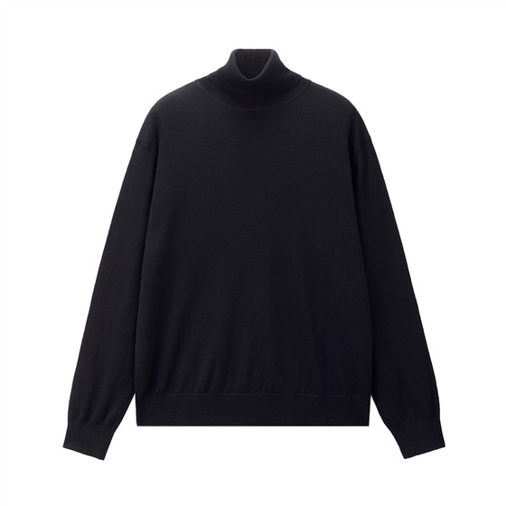 
[Same style in Korea] Giordano sweater men's new wool blended solid color turtleneck sweater 01054929