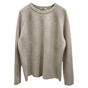 Fine rice custom spring and autumn basic type round neck plug -in shoulder sleeve pure color knitwear female Korean version loose versatile soft glutinous sweater
