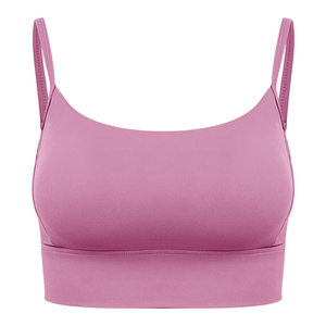 
Mitaogirl deep V beautiful back fitness vest women's Lycra skin-friendly suspender sports bra fixed chest pad yoga wear
