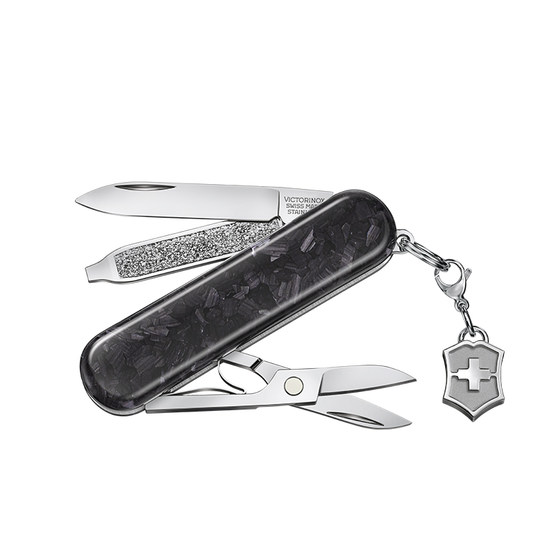Victorian Swiss Army Knife model dazzling series carbon fiber 58mm multi -function folding tool knife