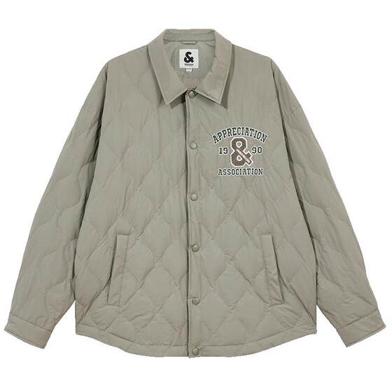 
Jack Jones Spring 26 New Men's Versatile Wool Sticky Embroidered Decoration Light Shirt-style Down Jacket