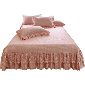 
Summer PE cold beans cool mat three-piece bed skirt style