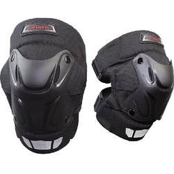 Anti-fall and windproof racing feather knee pads with quick release and adjustable buckle