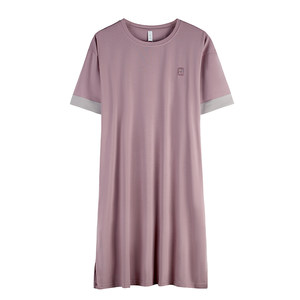 Xuanliang sleeping skirt female summer thin short -sleeved Modal cotton sexy pajamas summer ice silk cool feel large size home service