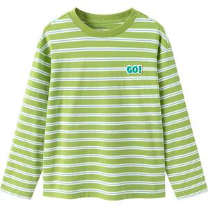 
Balabala children's long-sleeved T-shirt boys and girls pure cotton bottoming shirt spring and autumn big children's baby striped top