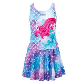
zoke children's swimsuit female mermaid sun protection conservative