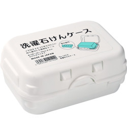 Japan imported soap box with lid and compartment for facial soap