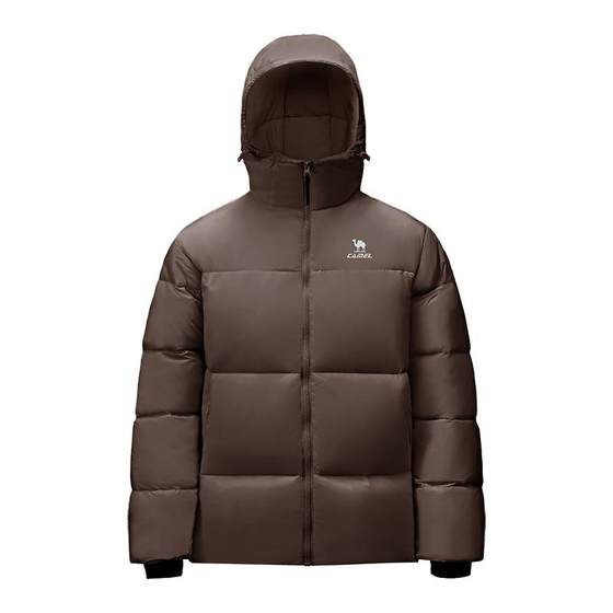 
[Camel stove] Sports hooded down jacket for women in winter duck down far infrared heating heating bread jacket coat coat