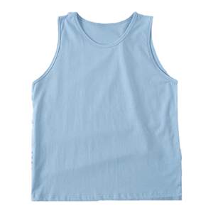 
Teenagers' broad shoulder vest for fat boys solid color plus size junior high school students pure cotton thin sports sleeveless top