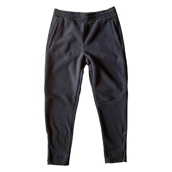 Day single sport pants thickened fleece sanitary pants autumn and winter plush loose embroidered pockets zippered casual warm pants