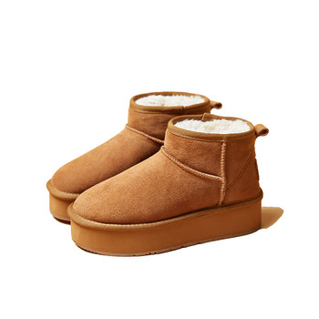 snowelf women's low-cut thick-soled snow boots