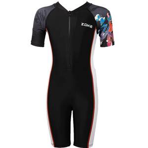 Zhouke Children's Swimsuit Boys Training Swimsuit Zoke Boy Swimming Big Big Boy Big Children's Professional Sunscreen Swimsuit
