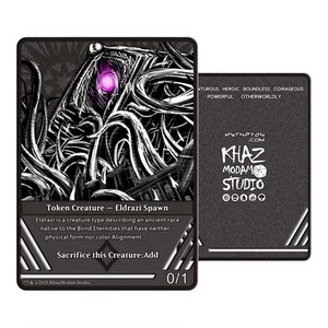 Khaz Modan Magic: The Gathering MTG Commander EDH self-made zinc alloy generation card ink style full color TOKEN